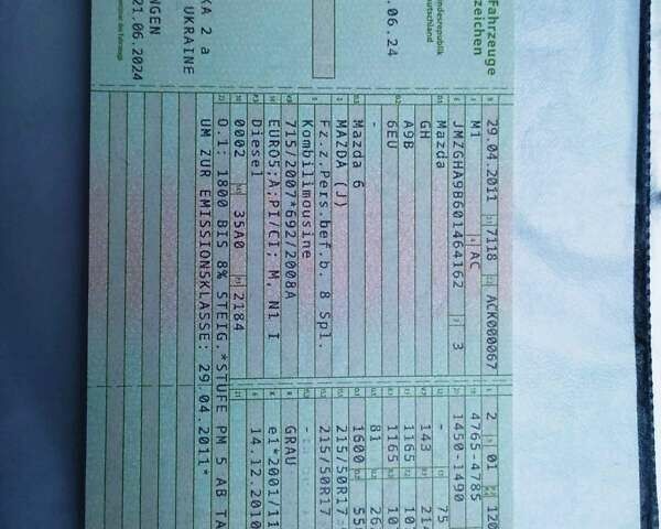 Сірий Мазда 6, об'ємом двигуна 2.18 л та пробігом 248 тис. км за 8950 $, фото 14 на Automoto.ua