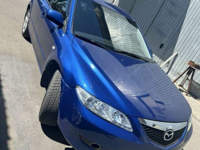 Синий Мазда 6, объемом двигателя 2 л и пробегом 217 тыс. км за 4600 $, фото 1 на Automoto.ua