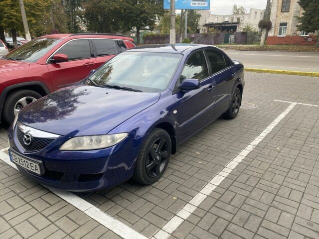 Синий Мазда 6, объемом двигателя 1.8 л и пробегом 230 тыс. км за 4000 $, фото 1 на Automoto.ua