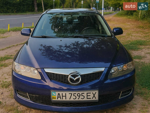 Синий Мазда 6, объемом двигателя 2 л и пробегом 205 тыс. км за 4500 $, фото 1 на Automoto.ua