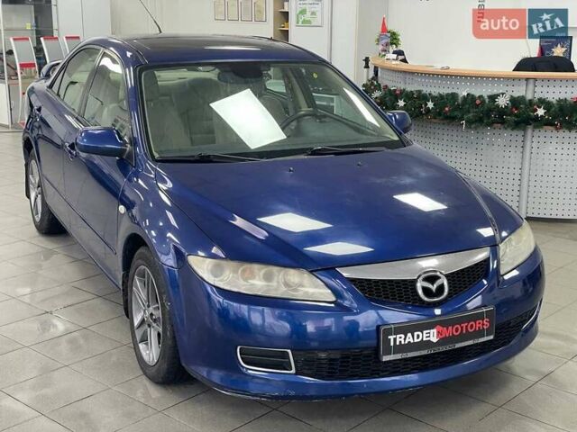 Синий Мазда 6, объемом двигателя 2.3 л и пробегом 280 тыс. км за 3990 $, фото 1 на Automoto.ua