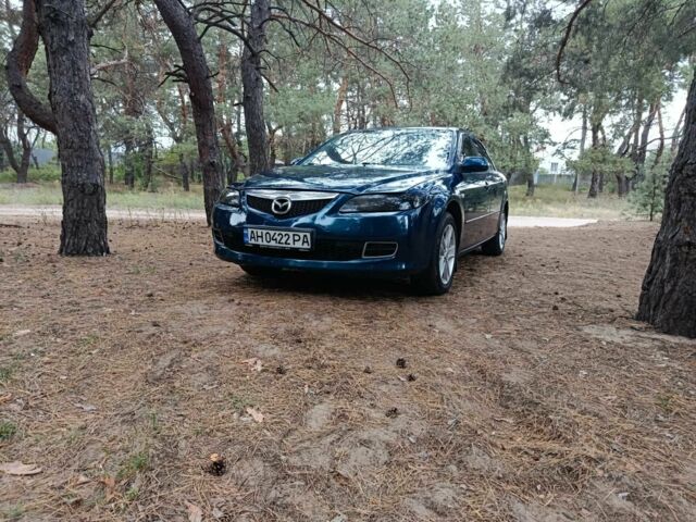 Синий Мазда 6, объемом двигателя 1.8 л и пробегом 230 тыс. км за 4800 $, фото 1 на Automoto.ua