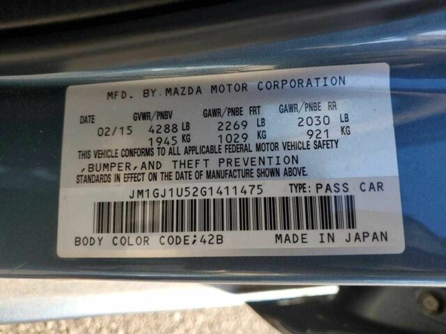 Синий Мазда 6, объемом двигателя 2.5 л и пробегом 71 тыс. км за 2100 $, фото 11 на Automoto.ua