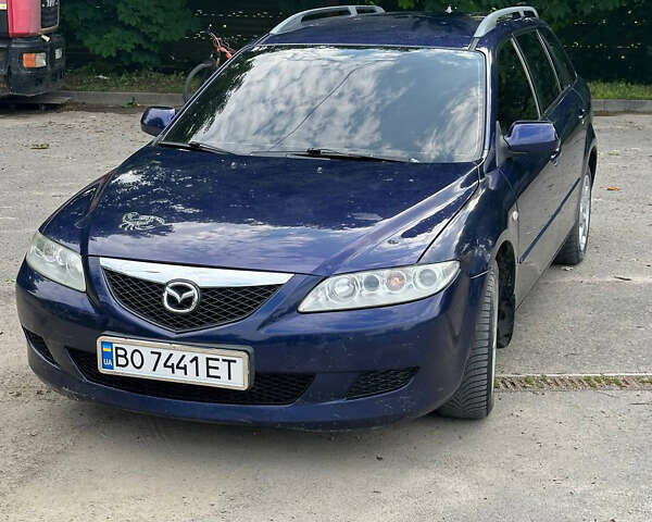 Синий Мазда 6, объемом двигателя 2 л и пробегом 240 тыс. км за 3500 $, фото 1 на Automoto.ua