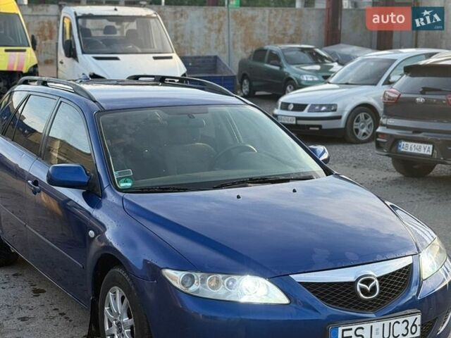 Синий Мазда 6, объемом двигателя 2 л и пробегом 349 тыс. км за 1600 $, фото 2 на Automoto.ua
