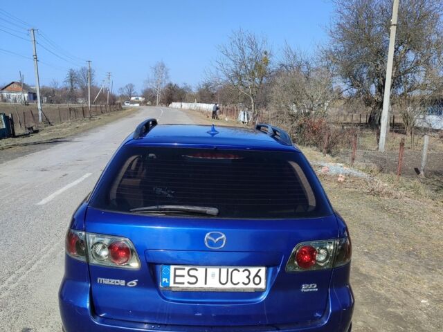 Синий Мазда 6, объемом двигателя 2 л и пробегом 348 тыс. км за 1600 $, фото 1 на Automoto.ua