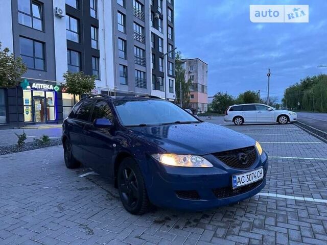 Синий Мазда 6, объемом двигателя 2 л и пробегом 350 тыс. км за 5000 $, фото 1 на Automoto.ua