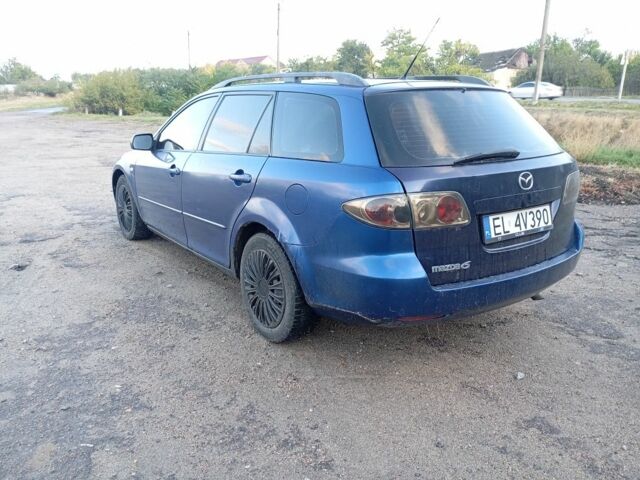 Синий Мазда 6, объемом двигателя 2 л и пробегом 377 тыс. км за 1950 $, фото 1 на Automoto.ua