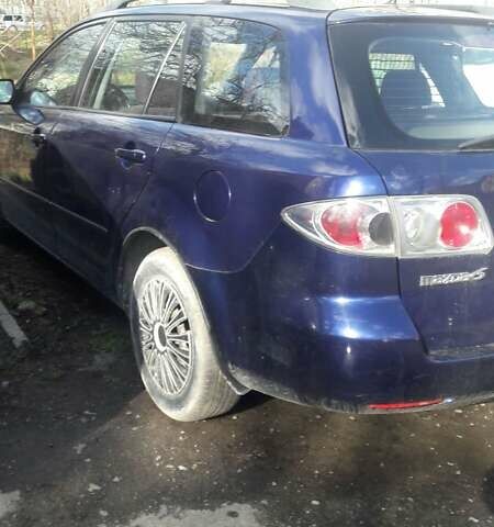Синий Мазда 6, объемом двигателя 2 л и пробегом 220 тыс. км за 3800 $, фото 1 на Automoto.ua