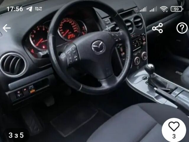 Синий Мазда 6, объемом двигателя 1.8 л и пробегом 156 тыс. км за 6000 $, фото 3 на Automoto.ua