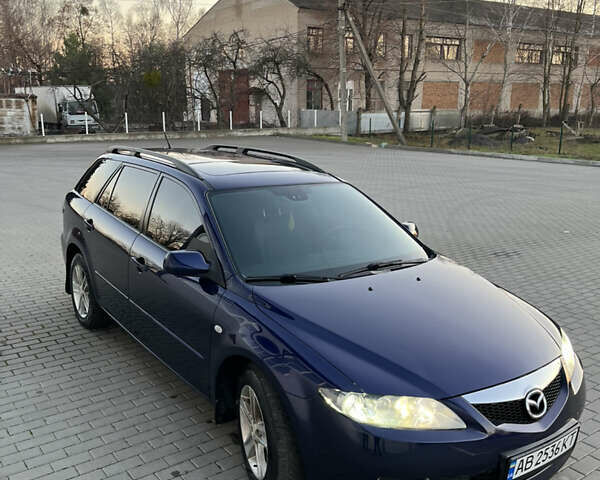 Синий Мазда 6, объемом двигателя 2 л и пробегом 212 тыс. км за 5500 $, фото 1 на Automoto.ua