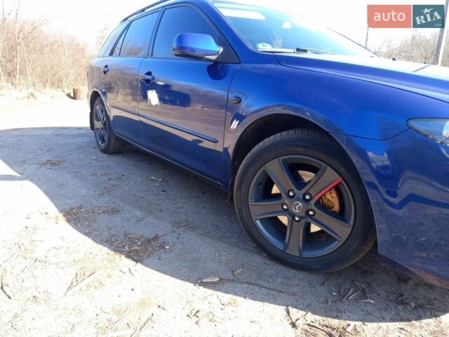 Синий Мазда 6, объемом двигателя 2 л и пробегом 413 тыс. км за 4900 $, фото 1 на Automoto.ua