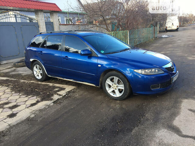 Синий Мазда 6, объемом двигателя 2 л и пробегом 380 тыс. км за 3999 $, фото 2 на Automoto.ua