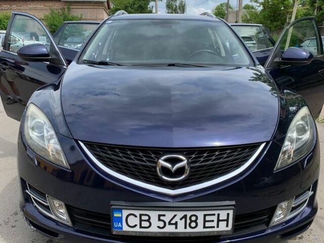 Синий Мазда 6, объемом двигателя 2 л и пробегом 255 тыс. км за 4550 $, фото 1 на Automoto.ua