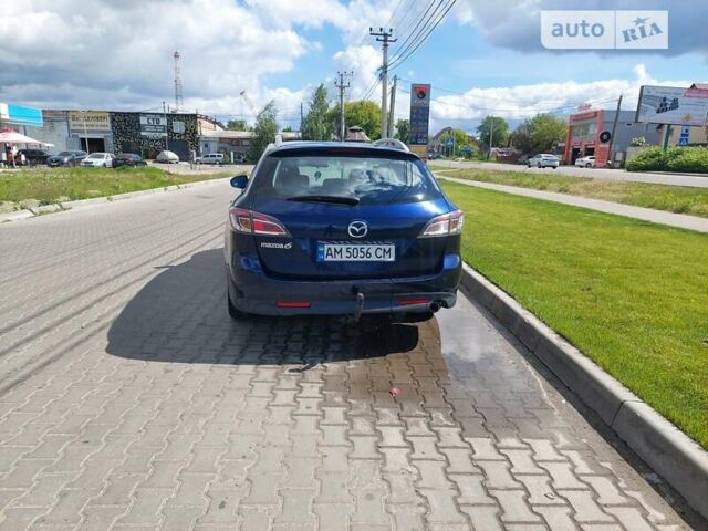 Синий Мазда 6, объемом двигателя 2.18 л и пробегом 215 тыс. км за 7500 $, фото 1 на Automoto.ua