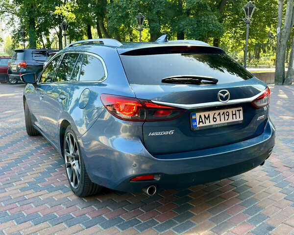 Синий Мазда 6, объемом двигателя 2.19 л и пробегом 160 тыс. км за 14550 $, фото 16 на Automoto.ua