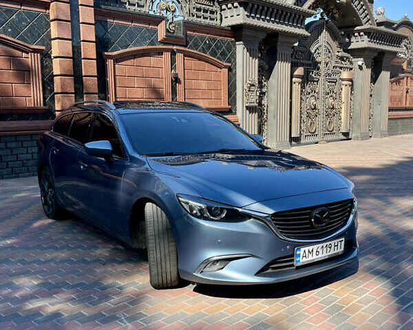 Синий Мазда 6, объемом двигателя 2.19 л и пробегом 160 тыс. км за 14550 $, фото 15 на Automoto.ua
