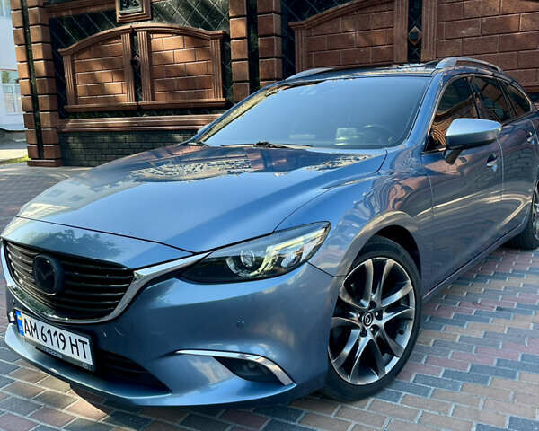 Синий Мазда 6, объемом двигателя 2.19 л и пробегом 160 тыс. км за 14550 $, фото 12 на Automoto.ua
