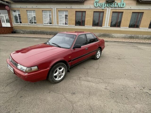 Красный Мазда 626, объемом двигателя 1.8 л и пробегом 200 тыс. км за 1044 $, фото 2 на Automoto.ua