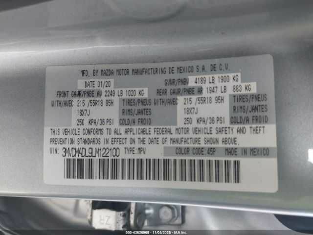 Сірий Мазда СХ-3, об'ємом двигуна 2.5 л та пробігом 98 тис. км за 4500 $, фото 8 на Automoto.ua