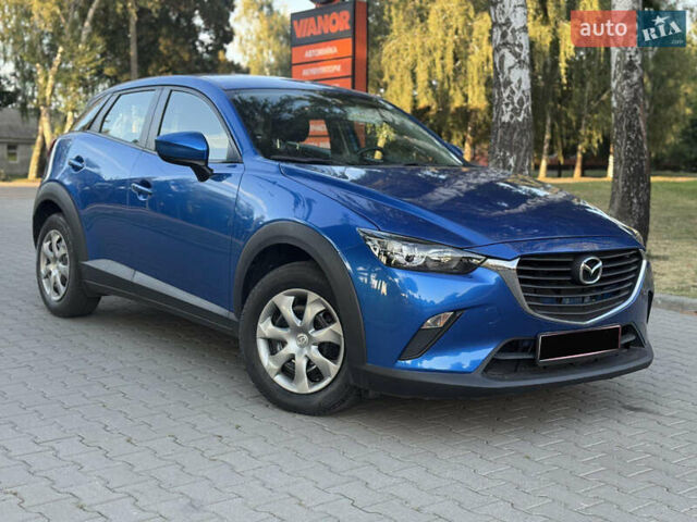 Синий Мазда СХ-3, объемом двигателя 2 л и пробегом 94 тыс. км за 13999 $, фото 1 на Automoto.ua