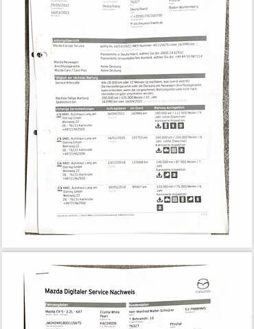 Білий Мазда СХ-5, об'ємом двигуна 2.2 л та пробігом 167 тис. км за 14999 $, фото 34 на Automoto.ua