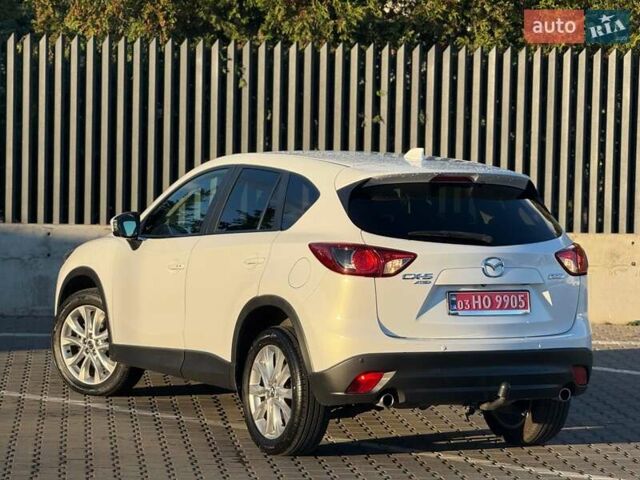 Мазда СХ-5 2014 в Луцке на Automoto.ua Белый Мазда СХ-5, объемом двигателя 2.2 л и пробегом 216 тыс. км за 13799 $, фото 5 на Automoto.ua