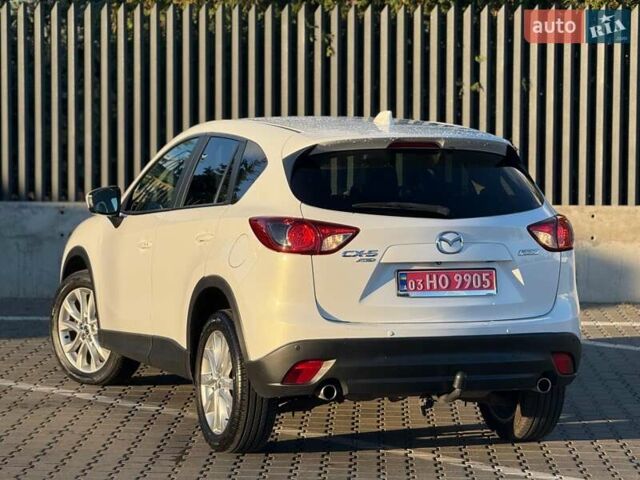 Мазда СХ-5 2014 в Луцке на Automoto.ua Белый Мазда СХ-5, объемом двигателя 2.2 л и пробегом 216 тыс. км за 13799 $, фото 7 на Automoto.ua