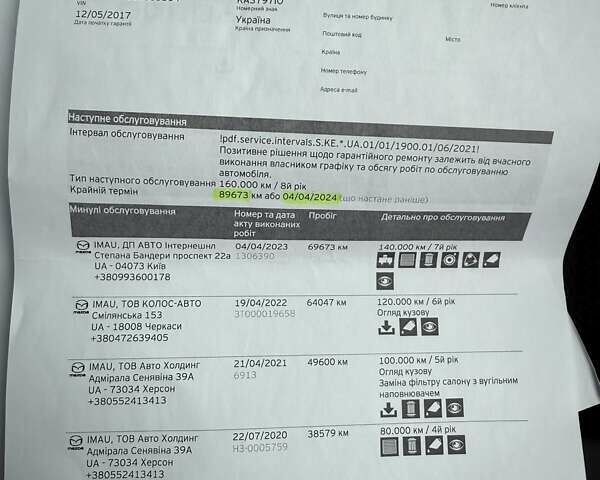 Белый Мазда СХ-5, объемом двигателя 2 л и пробегом 95 тыс. км за 17950 $, фото 37 на Automoto.ua