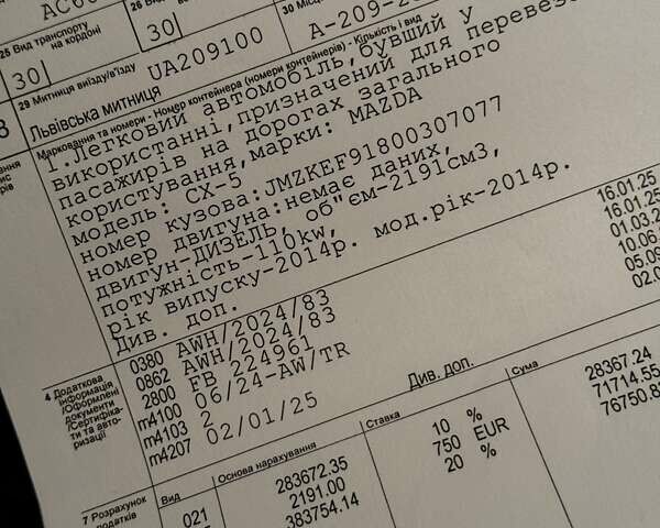 Чорний Мазда СХ-5, об'ємом двигуна 2.2 л та пробігом 230 тис. км за 13499 $, фото 118 на Automoto.ua