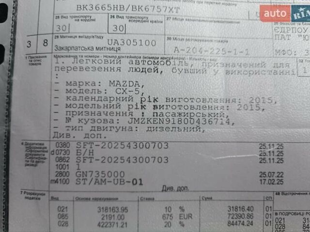 Красный Мазда СХ-5, объемом двигателя 2.2 л и пробегом 219 тыс. км за 14900 $, фото 30 на Automoto.ua