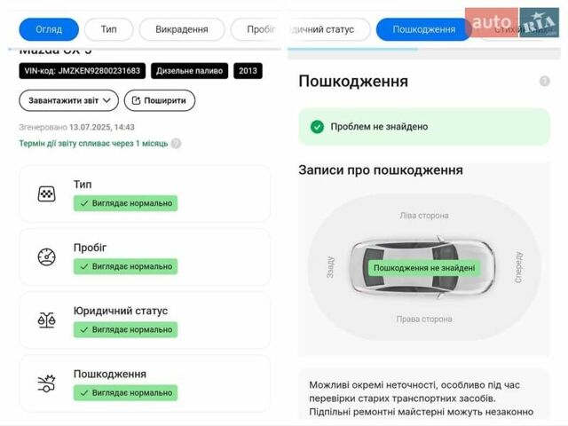 Серый Мазда СХ-5, объемом двигателя 2.19 л и пробегом 226 тыс. км за 14000 $, фото 4 на Automoto.ua