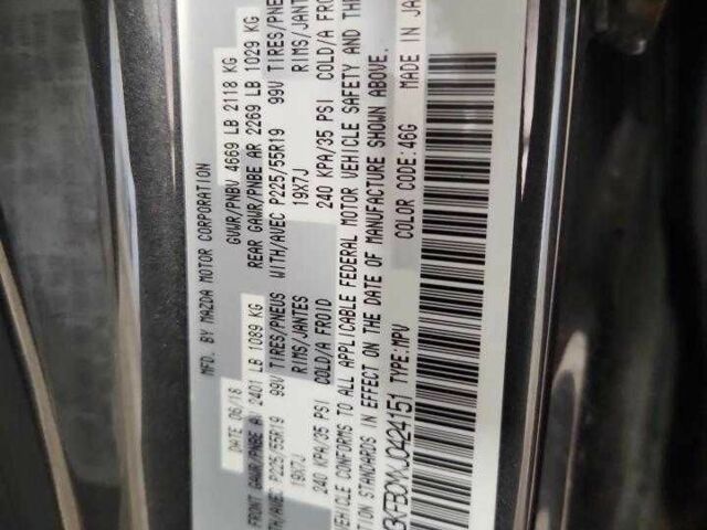 Серый Мазда СХ-5, объемом двигателя 2.5 л и пробегом 67 тыс. км за 3000 $, фото 11 на Automoto.ua