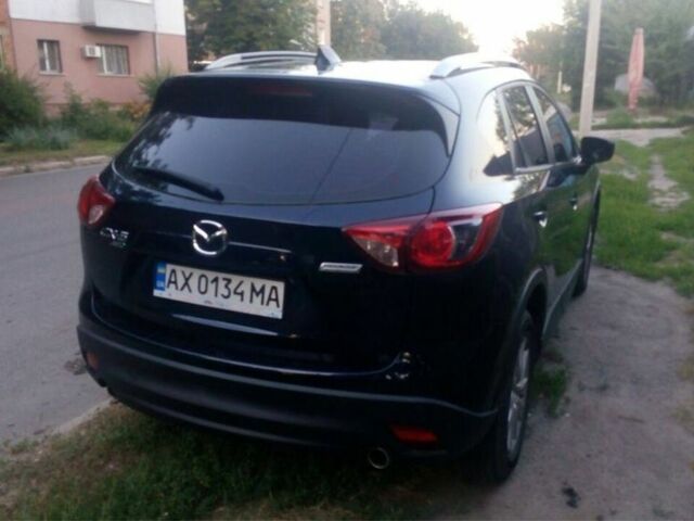 Синий Мазда СХ-5, объемом двигателя 2.5 л и пробегом 185 тыс. км за 14500 $, фото 2 на Automoto.ua