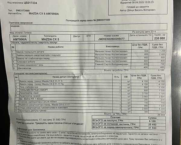 Синій Мазда СХ-5, об'ємом двигуна 2.19 л та пробігом 239 тис. км за 16100 $, фото 22 на Automoto.ua