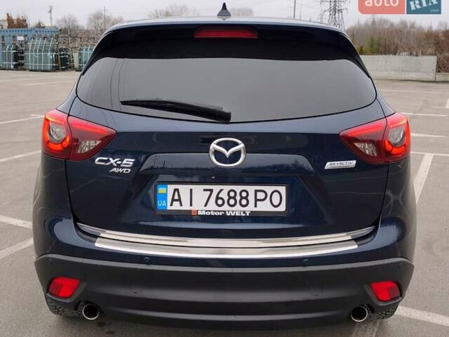 Синий Мазда СХ-5, объемом двигателя 2.5 л и пробегом 129 тыс. км за 16900 $, фото 3 на Automoto.ua