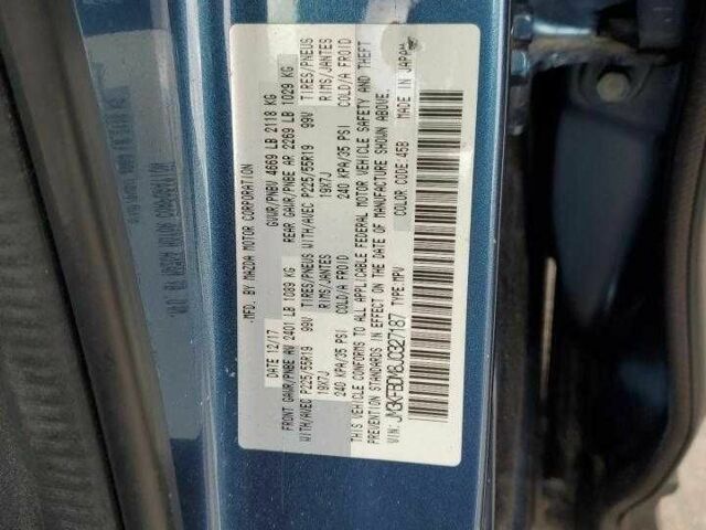 Синий Мазда СХ-5, объемом двигателя 2.5 л и пробегом 58 тыс. км за 3000 $, фото 12 на Automoto.ua