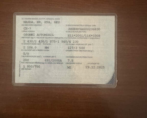 Коричневый Мазда СХ-7, объемом двигателя 2.2 л и пробегом 177 тыс. км за 6900 $, фото 10 на Automoto.ua