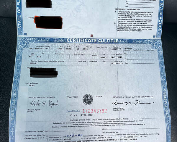 Черный Мазда СХ-9, объемом двигателя 0 л и пробегом 289 тыс. км за 3600 $, фото 10 на Automoto.ua