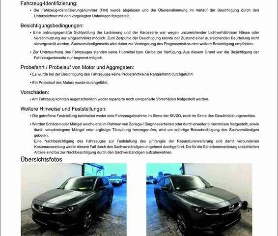 Серый Мазда MX-30, объемом двигателя 0 л и пробегом 19 тыс. км за 14899 $, фото 106 на Automoto.ua