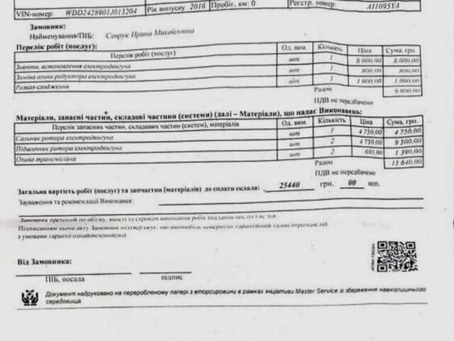 Серый Мерседес 250, объемом двигателя 0 л и пробегом 137 тыс. км за 10100 $, фото 17 на Automoto.ua