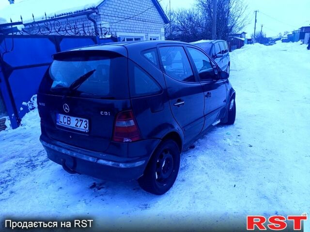 Черный Мерседес А класс, объемом двигателя 1.7 л и пробегом 248 тыс. км за 1500 $, фото 3 на Automoto.ua