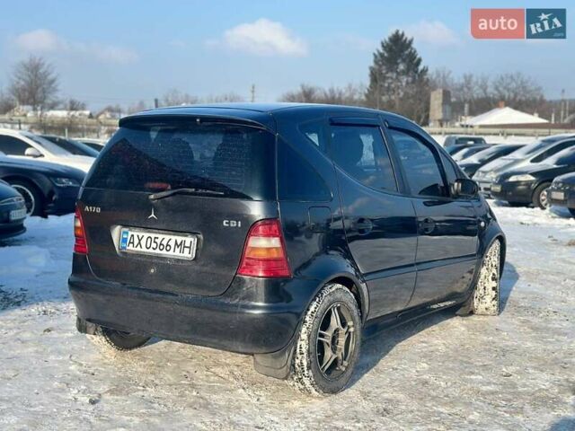 Черный Мерседес А класс, объемом двигателя 1.7 л и пробегом 250 тыс. км за 3300 $, фото 3 на Automoto.ua