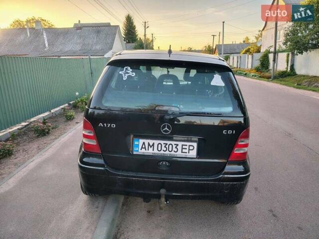 Черный Мерседес А класс, объемом двигателя 1.69 л и пробегом 240 тыс. км за 4150 $, фото 5 на Automoto.ua
