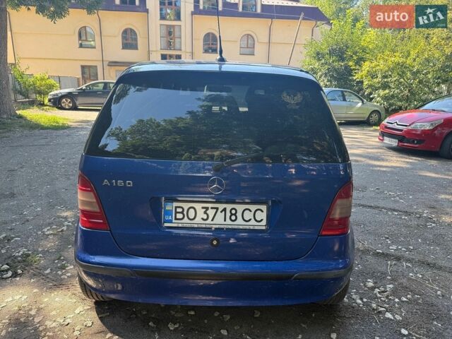 Синий Мерседес А класс, объемом двигателя 1.6 л и пробегом 191 тыс. км за 3800 $, фото 4 на Automoto.ua