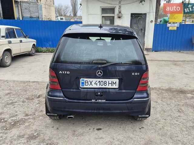 Синий Мерседес А класс, объемом двигателя 1.7 л и пробегом 280 тыс. км за 3100 $, фото 6 на Automoto.ua