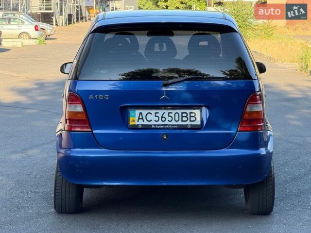Синій Мерседес А клас, об'ємом двигуна 1.6 л та пробігом 228 тис. км за 1750 $, фото 8 на Automoto.ua