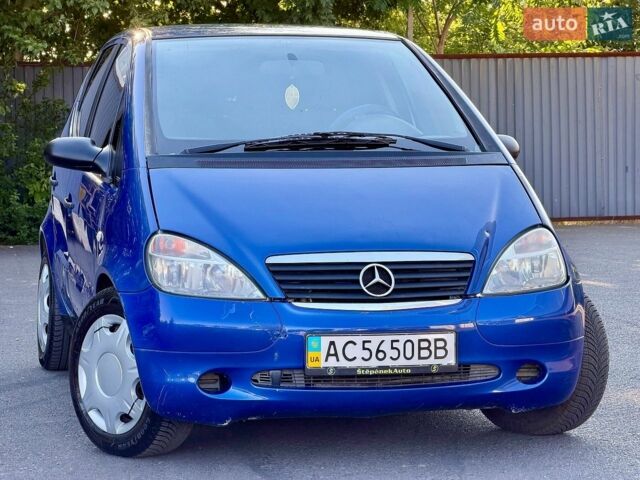 Синій Мерседес А клас, об'ємом двигуна 1.6 л та пробігом 228 тис. км за 1750 $, фото 15 на Automoto.ua