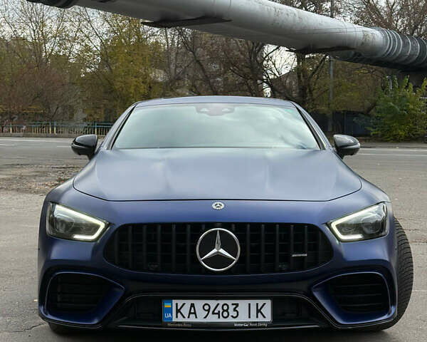 Синий Мерседес AMG GT, объемом двигателя 3.98 л и пробегом 69 тыс. км за 104000 $, фото 1 на Automoto.ua