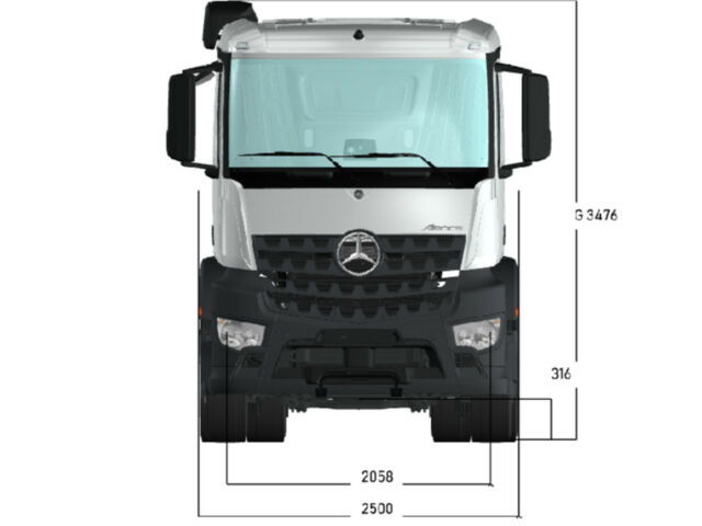 купити нове авто Мерседес AROCS 2023 року від офіційного дилера Автомобільный центр АТЛАНТ Мерседес фото